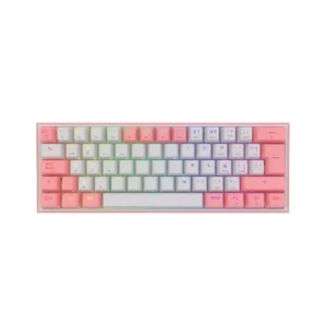 Teclado Mecánico Gamer Redragon FIZZ PRO Wireless. Spanish K616-RGB - WHITE/PINK